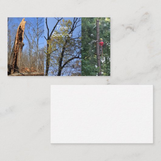 ツリーサービス 名刺 (正面/裏面)