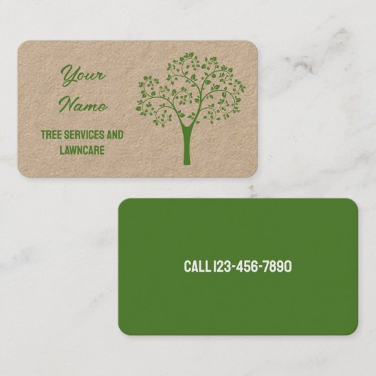 ツリーサービス 名刺 (正面/裏面)
