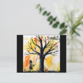 ツリーシリーズ：シンプル ポストカード (スタンド正面)