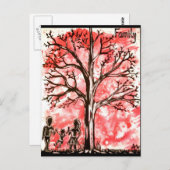 ツリーシリーズ：ファミリ ポストカード (正面/裏面)