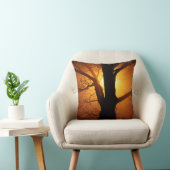 ツリーシルエットアットサンセットアクセント装飾用クッション クッション (椅子)