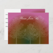 ツリーシルエットイベント招待状 招待状 (正面/裏面)