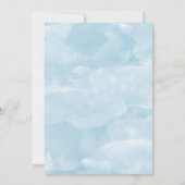 ツリーシルエットグリーンブルーファミリー懇親会 招待状 (裏面)