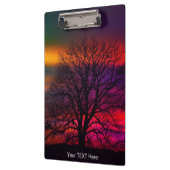 ツリーシルエットサンセットアトラクティブ クリップボード (左)
