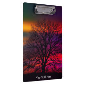 ツリーシルエットサンセットアトラクティブ クリップボード (右)