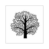 ツリーシルエットデザイン木印 ラバースタンプ (インプリント)