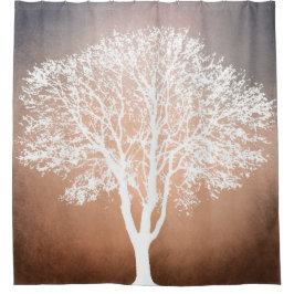 ツリーシルエットデザイン204 シャワーカーテン