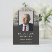 ツリーシルエットフォト祈りの言葉カード エンクロージャーカード (スタンド正面)