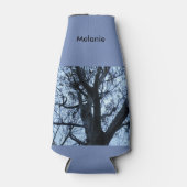 ツリーシルエット写真カスタムボトルクール ボトルクーラー (正面)