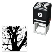 ツリーシルエット写真セルフインクスタンプ セルフインキングスタンプ (インサイチュ)