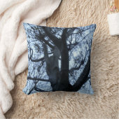 ツリーシルエット写真枕 クッション (ブランケット)