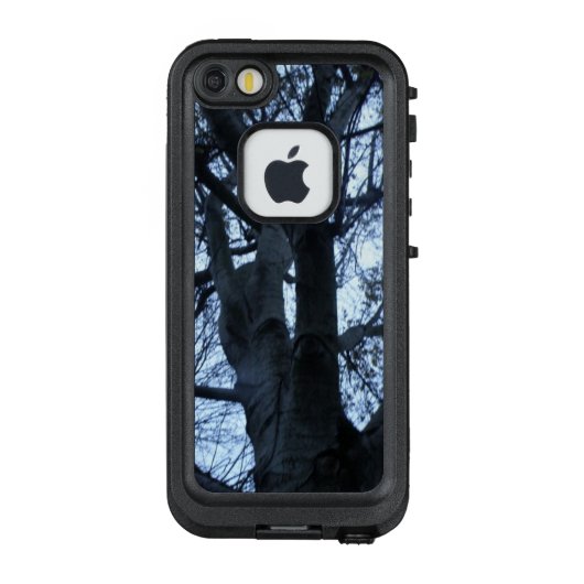 ツリーシルエット写真電話ケース LifeProof iPhoneケース (裏面)