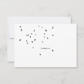 ツリーシルエット悔やみや弔慰サンキューカード サンキューカード (裏面)