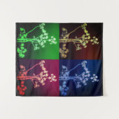 ツリーシルエットinフォーシーズンズタペストリー タペストリー (正面(横))