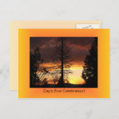 ツリーシルフートサンセットはがき ポストカード (正面/裏面)