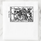 ツリーシールド砂時計 長方形シール (バッグ)