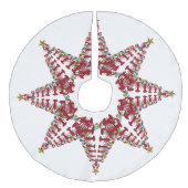 ツリースカートかわいいロブスター航海のビーチ フェイクリネンツリースカート (正面)