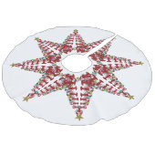 ツリースカートかわいいロブスター航海のビーチ フェイクリネンツリースカート (アングル)