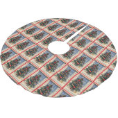 ツリースカートのヴィンテージクリスマスツリー ブラッシュドポリエステルツリースカート (アングル)