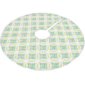 ツリースカートカスタムロゴプロモーションホリデーデコール ブラッシュドポリエステルツリースカート (アングル)