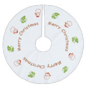 ツリースカート – サンタとホリー (正面)