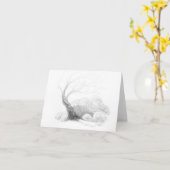 ツリースケッチカード – 18_08_23 カード (黄色い花)