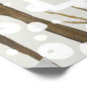 ツリースノーハート婚約パーティウェルカムサイン ポスター (角)