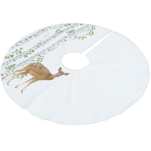 ツリースパーソナライズされたカートディアドゥウッドランドバック ブラッシュドポリエステルツリースカート (アングル)