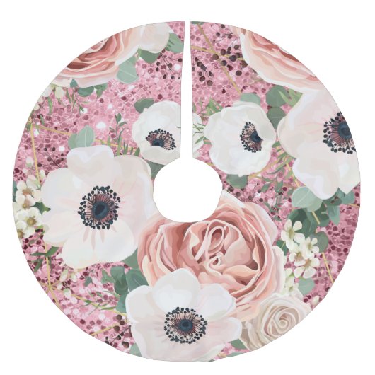 ツリースパーソナライズされたカート幾何ガーデンバラ金ゴールド ブラッシュドポリエステルツリースカート (正面)