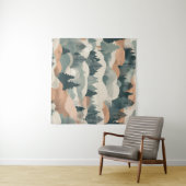 ツリーズアンドマウンテンズボホ抽象デザイン タペストリー (インサイチュ(横))