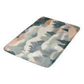 ツリーズアンドマウンテンズボホ抽象デザイン バスマット (アングル)