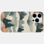 ツリーズアンドマウンテンズボホ抽象デザイン Case-Mate iPhoneケース (裏面 (横))