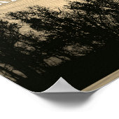 ツリーズアート詩文カフリルジブラン引用文セピア ポスター (角)