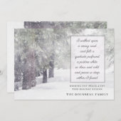 ツリーズインウィンタースノーホリデー招待状 招待状 (正面/裏面)