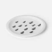 ツリーズウィルダネスマウンテンイラストレーション ペーパープレート (アングル)