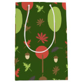 ツリーズオータム秋アコン葉ズ ミディアムペーパーバッグ (正面)