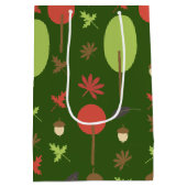 ツリーズオータム秋アコン葉ズ ミディアムペーパーバッグ (裏面)