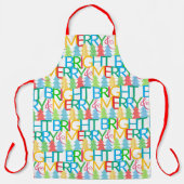 ツリーズカラフルホリデーエプロン エプロン (正面)