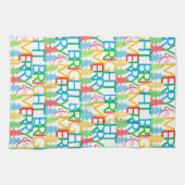 ツリーズカラフルホリデーキッチンタオル キッチンタオル (横)