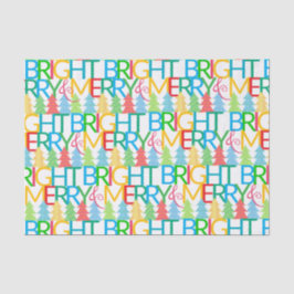 ツリーズカラフルホリデーティッシュペーパー 薄葉紙