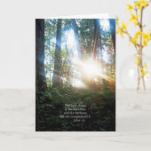 ツリーズキリスト教聖書詩聖なる書物、 経典創造説 カード (黄色い花)