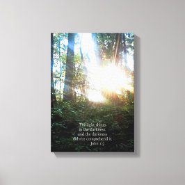 ツリーズクリスチャン聖書聖句聖なる書物、 経典創造芸術 キャンバスプリント