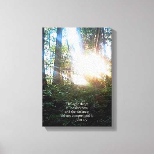 ツリーズクリスチャン聖書聖句聖なる書物、 経典創造芸術 キャンバスプリント (正面)