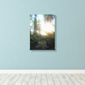 ツリーズクリスチャン聖書聖句聖なる書物、 経典創造芸術 キャンバスプリント (インサイチュ (ウッドフロア))