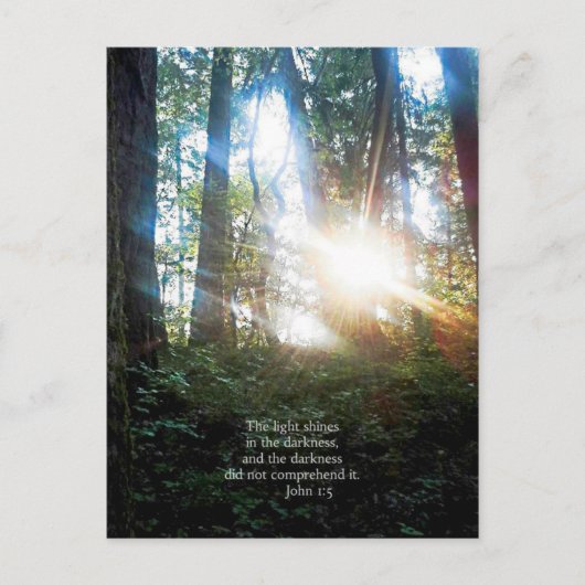 ツリーズクリスチャン聖書聖句聖なる書物、 経典創造芸術 ポストカード (正面)