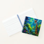 ツリーズスパイラルノートの高いキリン ノートブック (内部)