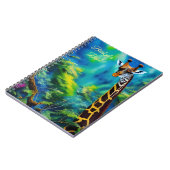 ツリーズスパイラルノートの高いキリン ノートブック (左側)