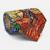 ツリーズセントポール病院ガーデンバンゴッホファインアート ネクタイ (ロール)