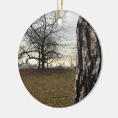 ツリーズニューヨークNYCサンライズセントラルパークスカイライン セラミックオーナメント (左)