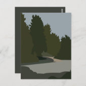 ツリーズフォレストクリーク自然 ポストカード (正面/裏面)